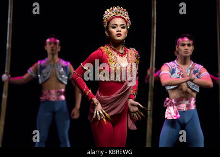 Die Leistung der Tanzgruppe der Philippinen Manila 'Ballett' Stockfoto