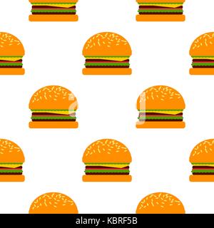 Vektor burger Muster Stock Vektor