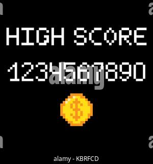 Vector High Score phrase Stock Vektor