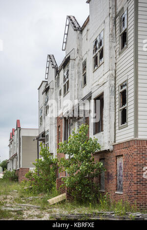 Spekulative Gehäuse Unterteilung in disrepair, die nie durch den Börsenkrach von 2008 abgeschlossen wurde. Stockfoto