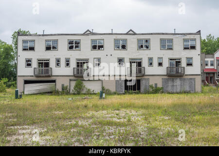 Spekulative Gehäuse Unterteilung in disrepair, die nie durch den Börsenkrach von 2008 abgeschlossen wurde. Stockfoto