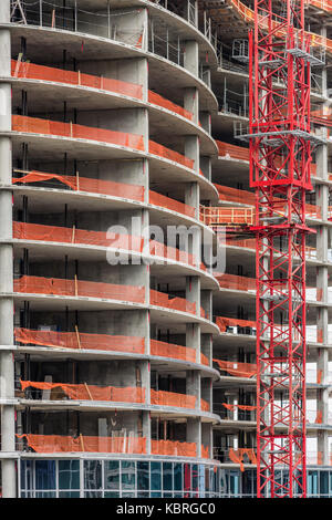 465 North Park Condominium Wohnung Gebäude im Bau. Stockfoto