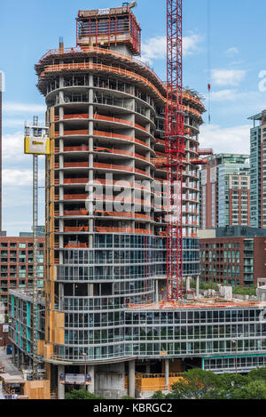 465 North Park Condominium Wohnung Gebäude im Bau. Stockfoto