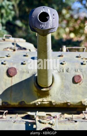 Lauf der M4A3 Sherman Tank Stockfoto