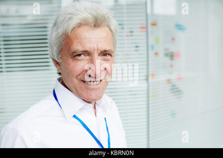 Portrait von älteren Unternehmer Stockfoto