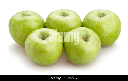 Green Apple Pfad isoliert Stockfoto