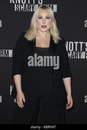 Buena Park, CA, USA. 29 Sep, 2017. 29. September 2017 - Buena Park, Kalifornien - Hayley Hasselhoff. 2017 Knott's Scary Farm Berühmtheit Nacht gehalten an der Knott's Berry Farm. Photo Credit: F. Sadou/AdMedia Credit: F. Sadou/AdMedia/ZUMA Draht/Alamy leben Nachrichten Stockfoto