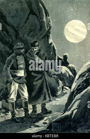 "Startschuss auf einem Kometen" von Paul Philippoteaux 083 Stockfoto