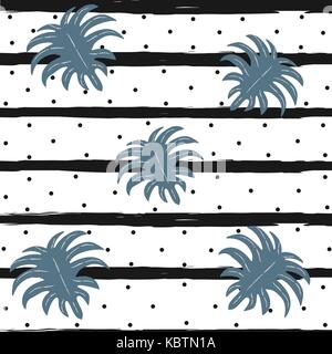 Florale nahtlose Muster. Hand gezeichnet. Vector Illustration. Stock Vektor