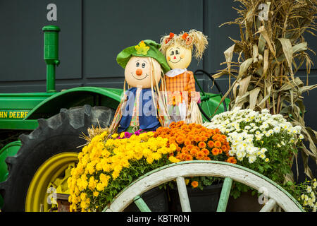 Herbsternte Anzeige an die lokale Canadian Tire Store in Winkler, Manitoba, Kanada. Stockfoto