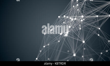 Abstrakte Netzwerk Hintergrund angeschlossenen Leitungen Stockfoto