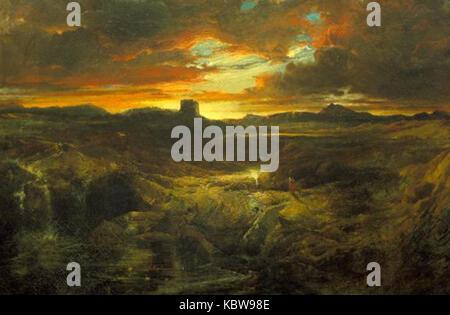 Thomas Moran Childe Roland, der dunkle Turm kam 1859 Stockfoto