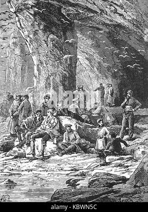 "Startschuss auf einem Kometen" von Paul Philippoteaux 094 Stockfoto