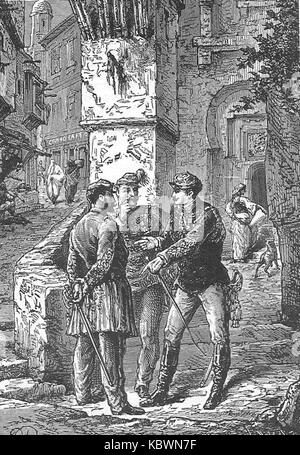 "Startschuss auf einem Kometen" von Paul Philippoteaux 004 Stockfoto
