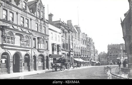 Marktplatz, Lesen, Blick nach Süden in Richtung Osten bis High Street, C. 1890 Stockfoto