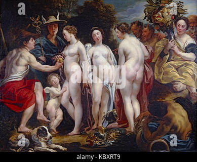 Das Urteil des Paris Jacob Jordaens Stockfoto