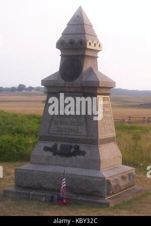59Th New York Denkmal bei Gettysburg Stockfoto