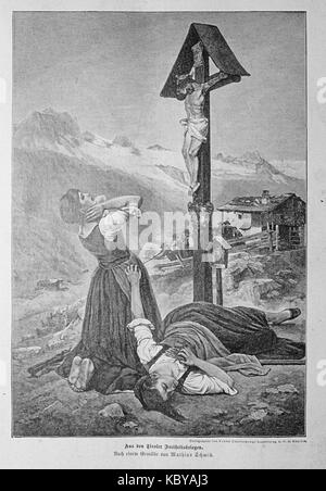 Gartenlaube (1891) b 057 Sterben Stockfoto