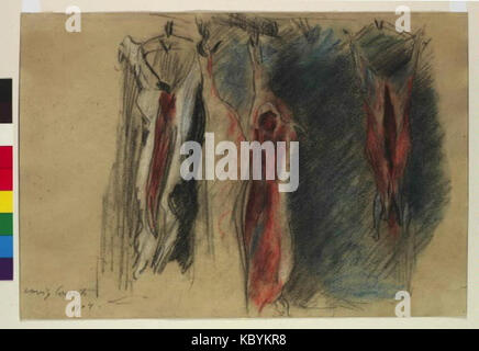 Lovis Corinth 21. 7. 1858 17. 7. 1925 Studie vyvrzenych vepru Stockfoto