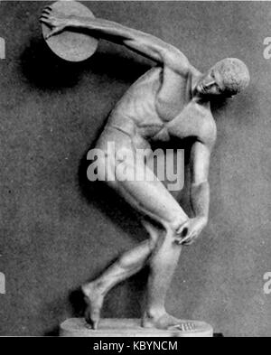 EB 1911 Griechische Kunst diskuswerfers von Myron Stockfoto