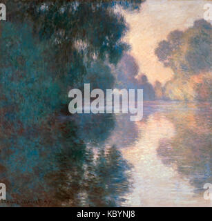 Claude Monet Matin sur la Seine, Le Beau Temps (1897) Stockfoto