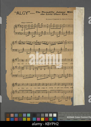 (Die Piccadilly Johnny mit dem kleinen Glas Auge oder, Algy) (NYPL Hades 463912 1712843) Stockfoto