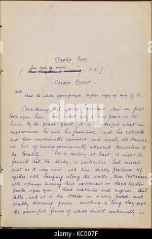 (Doctor's Grimshawe Geheimnis). Kapitel 1 7 in der Hand von Julian Hawthorne. Undatiert (Nypl b 15823745 5049902) Stockfoto