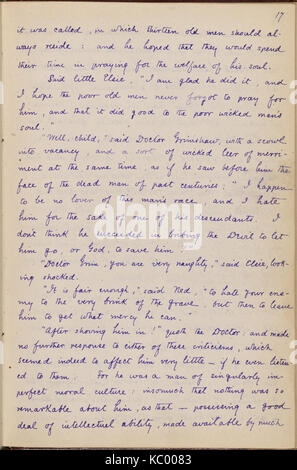 (Doctor's Grimshawe Geheimnis). Kapitel 1 7 in der Hand von Julian Hawthorne. Undatiert (Nypl b 15823745 5049918) Stockfoto