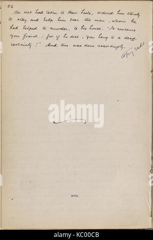 (Doctor's Grimshawe Geheimnis). Kapitel 1 7 in der Hand von Julian Hawthorne. Undatiert (Nypl b 15823745 5049957) Stockfoto