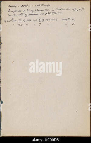 (Doctor's Grimshawe Geheimnis). Kapitel 1 7 in der Hand von Julian Hawthorne. Undatiert (Nypl b 15823745 5049980) Stockfoto