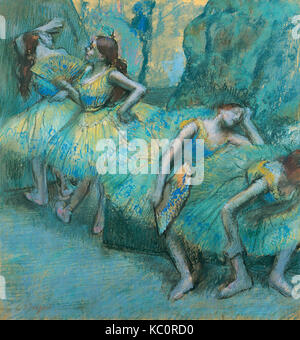 Edgar Degas-Ballett-Tänzer in den Startlöchern Stockfoto