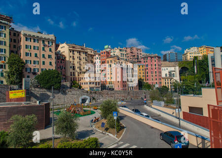 Genua, Italien - Juni 2, 2015: Detail aus dem strets von Genua, Italien. Genua ist 6. größte Stadt in Italien. Stockfoto