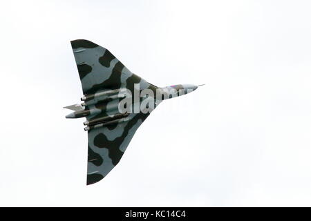 Royal Air Force Avro Vulcan delta wing Flugzeuge Anzeigen an der Bournemouth Air Festival, Dorset UK Stockfoto