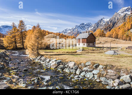 Italien, Piemont, Devero Alp, Alpe Devero Stockfoto