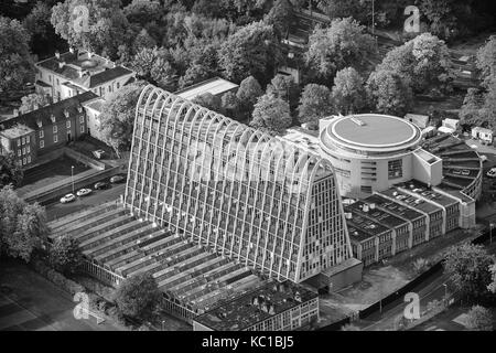 Luftbild von Toastrack Gebäude Manchester Stockfoto