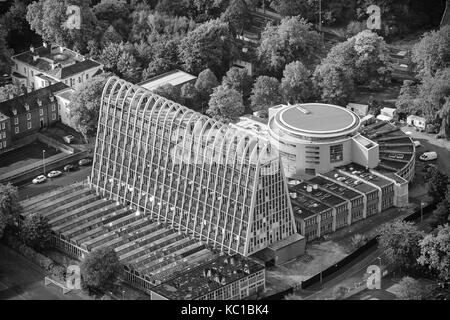 Luftbild von Toastrack Gebäude Manchester Stockfoto