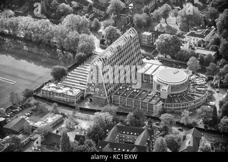 Luftbild von Toastrack Gebäude Manchester Stockfoto