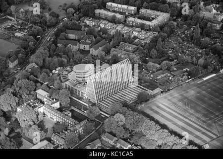 Luftbild von Toastrack Gebäude Manchester Stockfoto