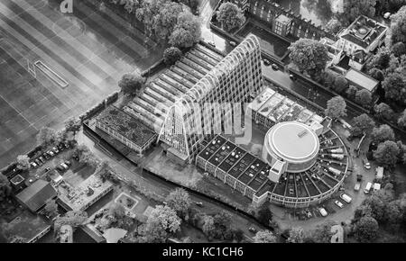 Luftbild von Toastrack Gebäude Manchester Stockfoto