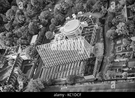 Luftbild von Toastrack Gebäude Manchester Stockfoto