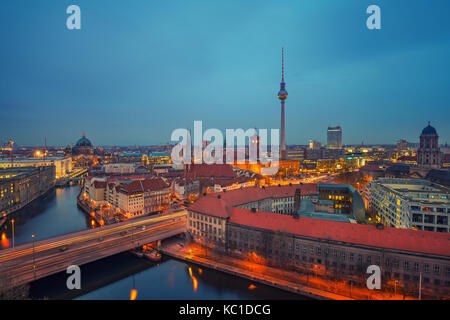 Luftaufnahme von Berlin, Deutschland Stockfoto
