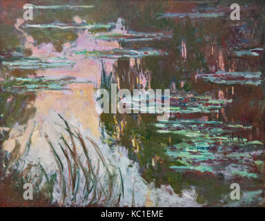 Claude Monet: Water-Lilies, untergehende Sonne (1907) Stockfoto