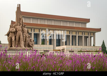 Mausoleum von Mao Zedong, dem Platz des Himmlischen Friedens, Peking, China Stockfoto
