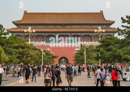 Zweiter Eingang zur Verbotenen Stadt, Peking, China Stockfoto