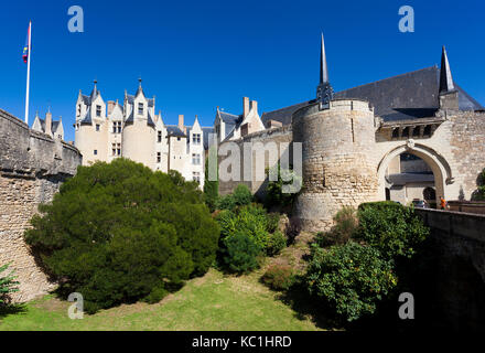 Schloss von Montreuil Bellay, Maine et Loire, Pays de la Loire, Loire Tal, Frankreich Stockfoto