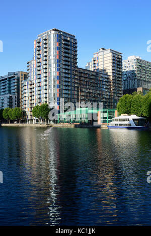 Innere Millwall Dock, London, Vereinigtes Königreich Stockfoto