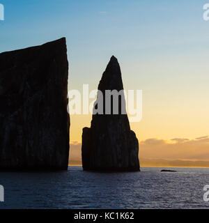 Sonnenaufgang auf den León Dormido - Galapagos Inseln, Ecuador Stockfoto