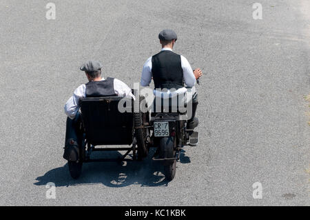 11. Juni 2017 - Italien, Lombardei, Cremona, Sottocanna in Circuito, Konferenz der alten Motorrad Stockfoto