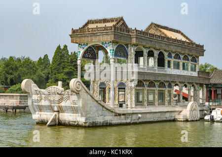 Marmor Boot, Sommerpalast, Peking, China Stockfoto