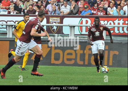 Turin, Italien. Am 1. Oktober 2017. Während der Serie ein Fußballspiel zwischen Torino FC und Hellas Verona bei Allianz Stadion am 1. Oktober 2017 in Turin, Italien. Quelle: FABIO UDINE/Alamy leben Nachrichten Stockfoto